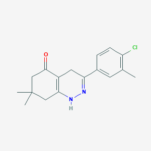 3-(4-Chloro-3-methylphenyl)-7,7-dimethyl-1,4,6,7,8-pentahydrocinnolin-5-one