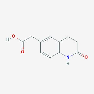 2-(2-Oxo-1,2,3,4-tetrahydroquinolin-6-yl)acetic acid