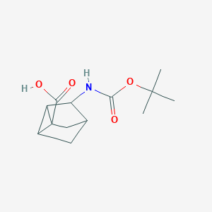 3-[(2-Methylpropan-2-yl)oxycarbonylamino]tricyclo[2.2.1.02,6]heptane-1-carboxylic acid