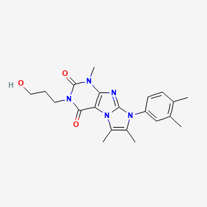 8-(3,4-dimethylphenyl)-3-(3-hydroxypropyl)-1,6,7-trimethyl-1H-imidazo[2,1-f]purine-2,4(3H,8H)-dione