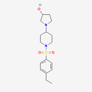 1-(1-((4-Ethylphenyl)sulfonyl)piperidin-4-yl)pyrrolidin-3-ol
