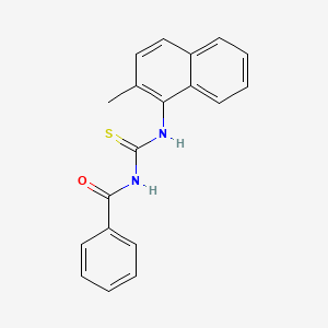 molecular formula C19H16N2OS B2769261 N-苯甲酰-N'-(2-甲基-1-萘基)硫脲 CAS No. 866038-84-8