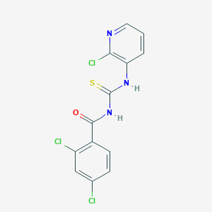molecular formula C13H8Cl3N3OS B2769265 2,4-dichloro-N-((2-chloropyridin-3-yl)carbamothioyl)benzamide CAS No. 866014-49-5