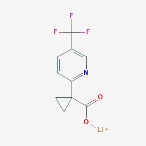Lithium;1-[5-(trifluoromethyl)pyridin-2-yl]cyclopropane-1-carboxylate