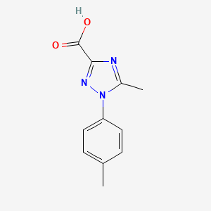 molecular formula C11H11N3O2 B2769282 5-methyl-1-(4-methylphenyl)-1H-1,2,4-triazole-3-carboxylic acid CAS No. 103058-74-8