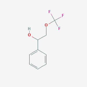 molecular formula C9H9F3O2 B2769303 1-Phenyl-2-(trifluoromethoxy)ethan-1-ol CAS No. 1171146-29-4