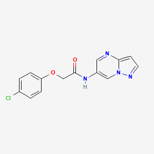 2-(4-chlorophenoxy)-N-(pyrazolo[1,5-a]pyrimidin-6-yl)acetamide