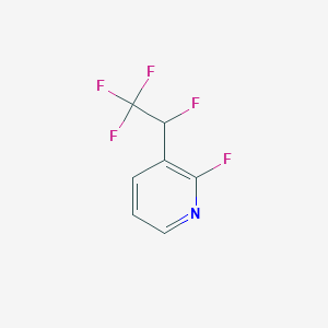 2-Fluoro-3-(1,2,2,2-tetrafluoroethyl)pyridine