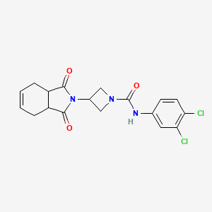 N-(3,4-dichlorophenyl)-3-(1,3-dioxo-3a,4,7,7a-tetrahydro-1H-isoindol-2(3H)-yl)azetidine-1-carboxamide