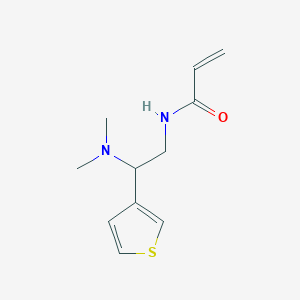 molecular formula C11H16N2OS B2769321 N-[2-(dimethylamino)-2-(thiophen-3-yl)ethyl]prop-2-enamide CAS No. 2094385-42-7