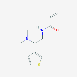 B2769321 N-[2-(dimethylamino)-2-(thiophen-3-yl)ethyl]prop-2-enamide CAS No. 2094385-42-7