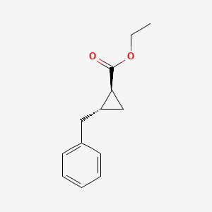 molecular formula C13H16O2 B2769363 ethyl (1S,2R)-2-benzylcyclopropane-1-carboxylate CAS No. 1680198-25-7