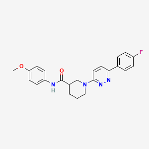 molecular formula C23H23FN4O2 B2769364 1-(6-(4-fluorophenyl)pyridazin-3-yl)-N-(4-methoxyphenyl)piperidine-3-carboxamide CAS No. 1203352-44-6