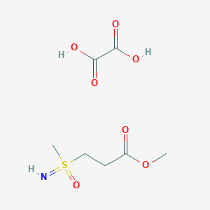 molecular formula C7H13NO7S B2769366 Methyl 3-(methylsulfonimidoyl)propanoate;oxalic acid CAS No. 2248353-56-0