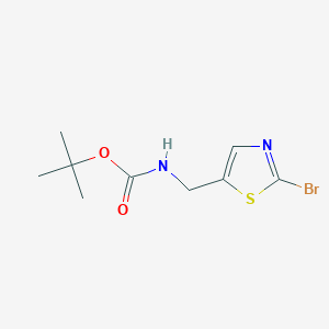 molecular formula C9H13BrN2O2S B2769372 叔丁基((2-溴噻唑-5-基)甲基)氨基甲酸酯 CAS No. 519003-04-4