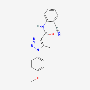 N-(2-cyanophenyl)-1-(4-methoxyphenyl)-5-methyl-1H-1,2,3-triazole-4-carboxamide