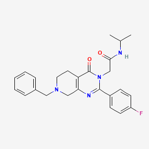 N-benzyl-N,2-dimethyl-5-[5-(trifluoromethyl)isoxazol-3-yl]thiophene-3-sulfonamide