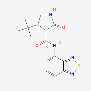 N-(2,1,3-benzothiadiazol-4-yl)-4-tert-butyl-2-oxopyrrolidine-3-carboxamide