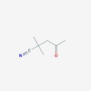 molecular formula C7H11NO B2769413 2,2-Dimethyl-4-oxopentanenitrile CAS No. 33235-13-1
