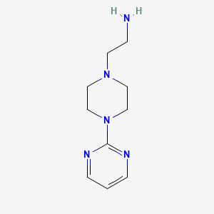 1-Piperazineethanamine, 4-(2-pyrimidinyl)-
