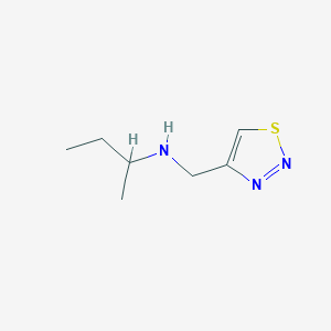 molecular formula C7H13N3S B2769433 (Butan-2-yl)[(1,2,3-thiadiazol-4-yl)methyl]amine CAS No. 1156894-03-9