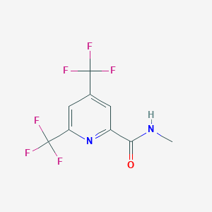 molecular formula C9H6F6N2O B2769538 N-methyl-4,6-bis(trifluoromethyl)pyridine-2-carboxamide CAS No. 1092344-91-6
