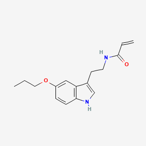 molecular formula C16H20N2O2 B2769548 N-[2-(5-Propoxy-1H-indol-3-yl)ethyl]prop-2-enamide CAS No. 2411292-42-5