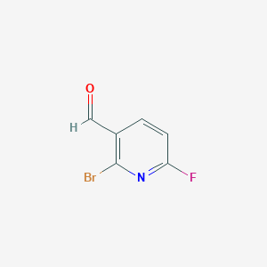 molecular formula C6H3BrFNO B2769575 2-Bromo-6-fluoronicotinaldehyde CAS No. 1227489-86-2