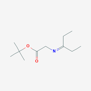 molecular formula C11H21NO2 B2769614 tert-Butyl 2-[(pentan-3-ylidene)amino]acetate CAS No. 1219086-73-3
