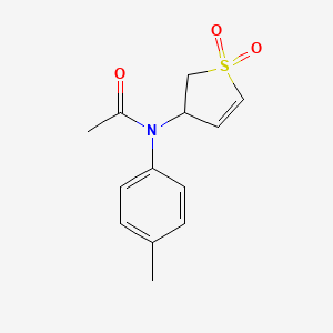 molecular formula C13H15NO3S B2769672 N-(1,1-dioxo-2,3-dihydro-1lambda6-thiophen-3-yl)-N-(4-methylphenyl)acetamide CAS No. 325984-45-0