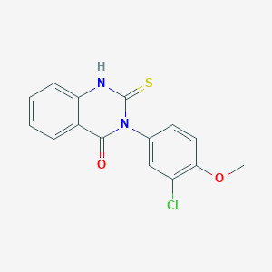 3-(3-Chloro-4-methoxyphenyl)-2-sulfanyl-3,4-dihydroquinazolin-4-one
