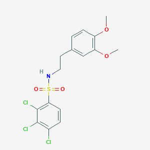 2,3,4-trichloro-N-[2-(3,4-dimethoxyphenyl)ethyl]benzenesulfonamide