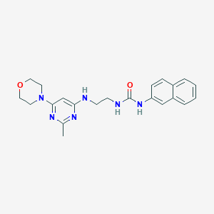 1-(2-((2-Methyl-6-morpholinopyrimidin-4-yl)amino)ethyl)-3-(naphthalen-2-yl)urea