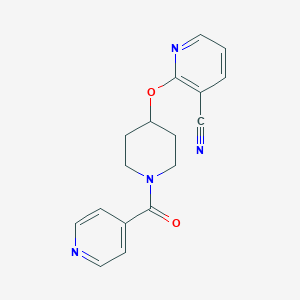 2-((1-Isonicotinoylpiperidin-4-yl)oxy)nicotinonitrile
