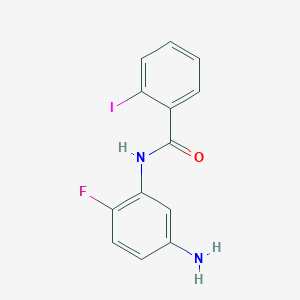 molecular formula C13H10FIN2O B2769732 N-(5-amino-2-fluorophenyl)-2-iodobenzamide CAS No. 926264-63-3