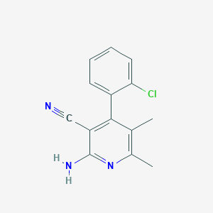 2-Amino-4-(2-chlorophenyl)-5,6-dimethylnicotinonitrile