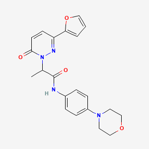 2-(3-(furan-2-yl)-6-oxopyridazin-1(6H)-yl)-N-(4-morpholinophenyl)propanamide
