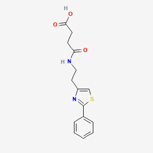 4-Oxo-4-((2-(2-phenylthiazol-4-yl)ethyl)amino)butanoic acid