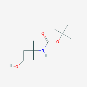tert-butyl N-(3-hydroxy-1-methylcyclobutyl)carbamate