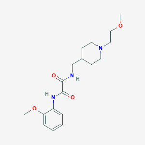 molecular formula C18H27N3O4 B2769798 N1-((1-(2-methoxyethyl)piperidin-4-yl)methyl)-N2-(2-methoxyphenyl)oxalamide CAS No. 953137-31-0