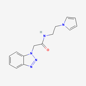 2-(1H-1,2,3-Benzotriazol-1-yl)-N-[2-(1H-pyrrol-1-yl)ethyl]acetamide