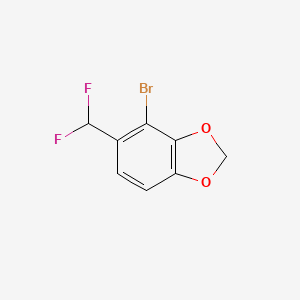 molecular formula C8H5BrF2O2 B2769802 4-Bromo-5-(difluoromethyl)-1,3-benzodioxole CAS No. 2248311-68-2