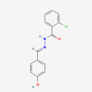 (E)-2-chloro-N'-(4-hydroxybenzylidene)benzohydrazide
