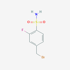 4-(Bromomethyl)-2-fluorobenzenesulphonamide