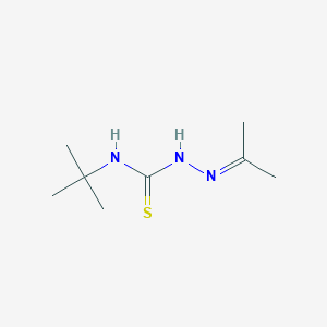 molecular formula C8H17N3S B2769816 1-Tert-butyl-3-(propan-2-ylideneamino)thiourea CAS No. 63300-86-7