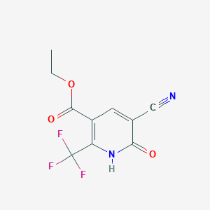 molecular formula C10H7F3N2O3 B2769817 Ethyl 5-cyano-6-hydroxy-2-(trifluoromethyl)pyridine-3-carboxylate CAS No. 144456-86-0