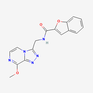 N-((8-methoxy-[1,2,4]triazolo[4,3-a]pyrazin-3-yl)methyl)benzofuran-2-carboxamide