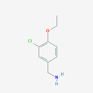 molecular formula C9H12ClNO B2769858 (3-Chloro-4-ethoxyphenyl)methanamine CAS No. 329928-04-3