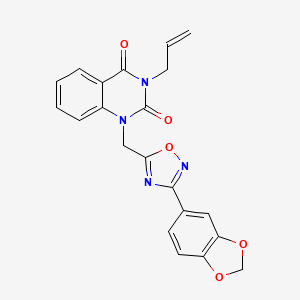 3-allyl-1-{[3-(1,3-benzodioxol-5-yl)-1,2,4-oxadiazol-5-yl]methyl}quinazoline-2,4(1H,3H)-dione