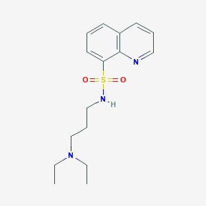 molecular formula C16H23N3O2S B276992 N-[3-(diethylamino)propyl]-8-quinolinesulfonamide 